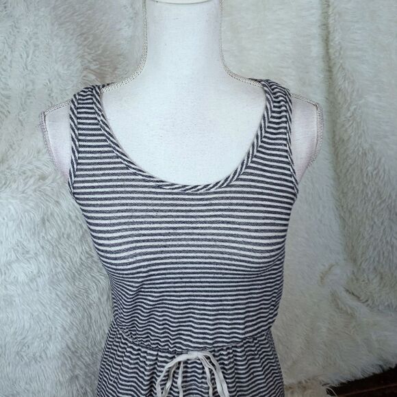 PAPERMOON NAVY & WHITE STRIPE DRESS SZ.S/M GUC - Picture 3 of 7
